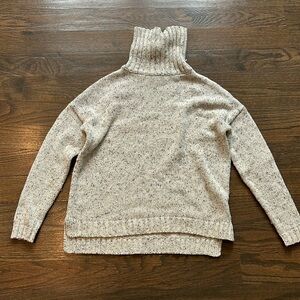 Women’s marine layer cream colored turtleneck sweater in a size xs